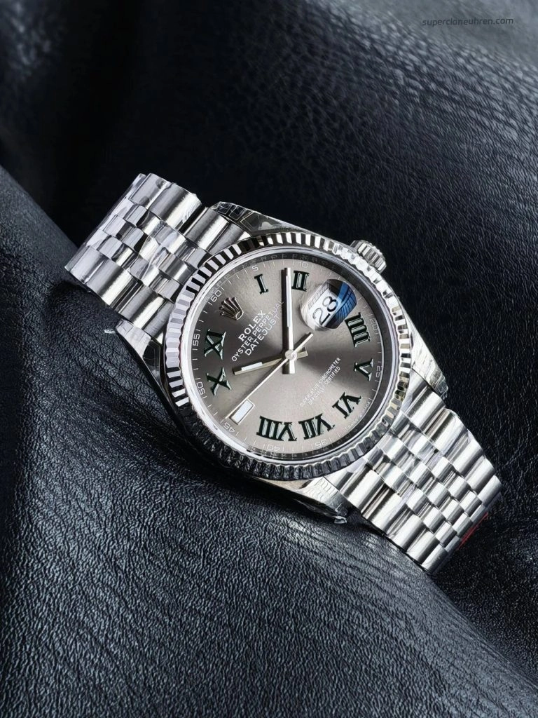 Premium Replica Uhr Rolex Datejust 126234 Grünrömisches Zifferblatt 36mm