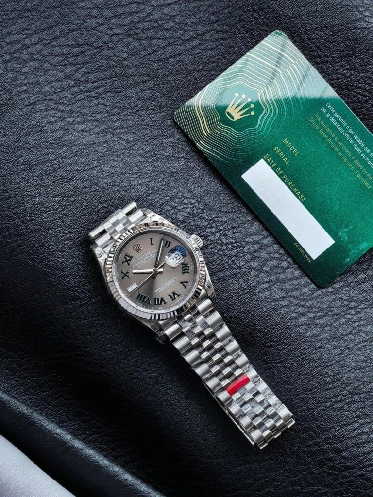 Premium Replica Uhr Rolex Datejust 126234 Grünrömisches Zifferblatt 36mm