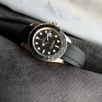 1:1 Super Clone Uhr Rolex Yacht-Master 116655 Roségold mit Oysterflex 40mm