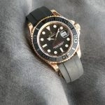 1:1 Super Clone Uhr Rolex Yacht-Master 116655 Roségold mit Oysterflex 40mm