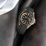 1:1 Super Clone Uhr Rolex Yacht-Master 116655 Roségold mit Oysterflex 40mm