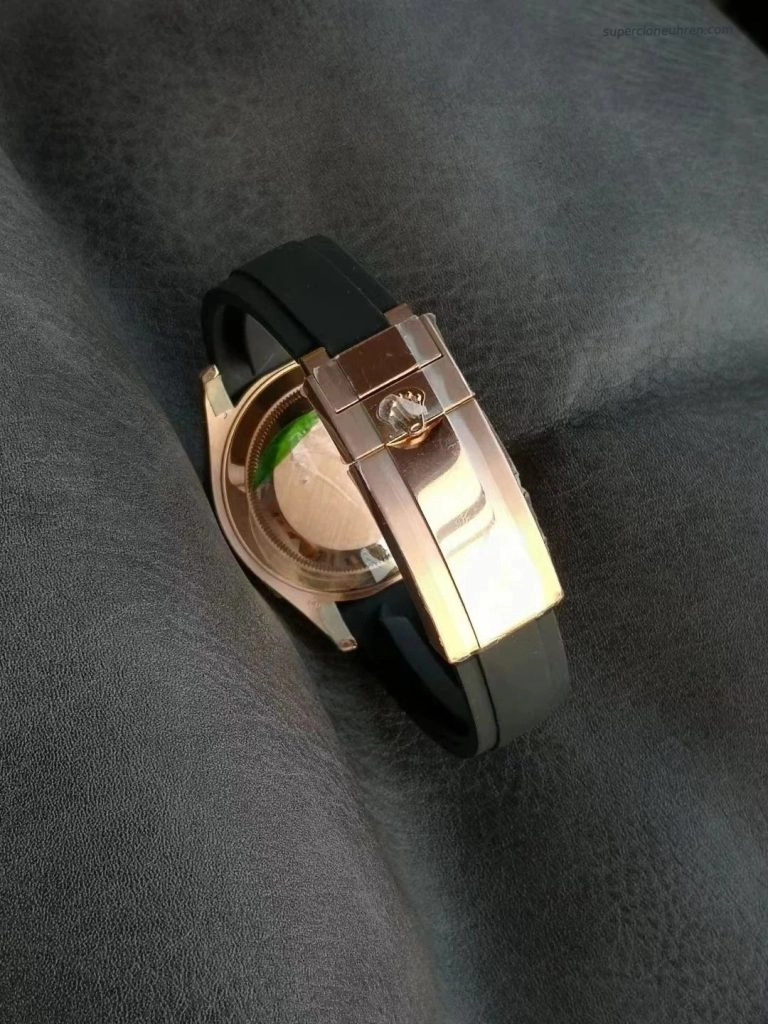 1:1 Super Clone Uhr Rolex Yacht-Master 116655 Roségold mit Oysterflex 40mm