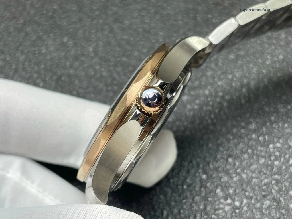 1:1 Super Clone Uhr Omega Seamaster Diver 300M 210.20.42.20.01.001 Stahl Roségold 42mm