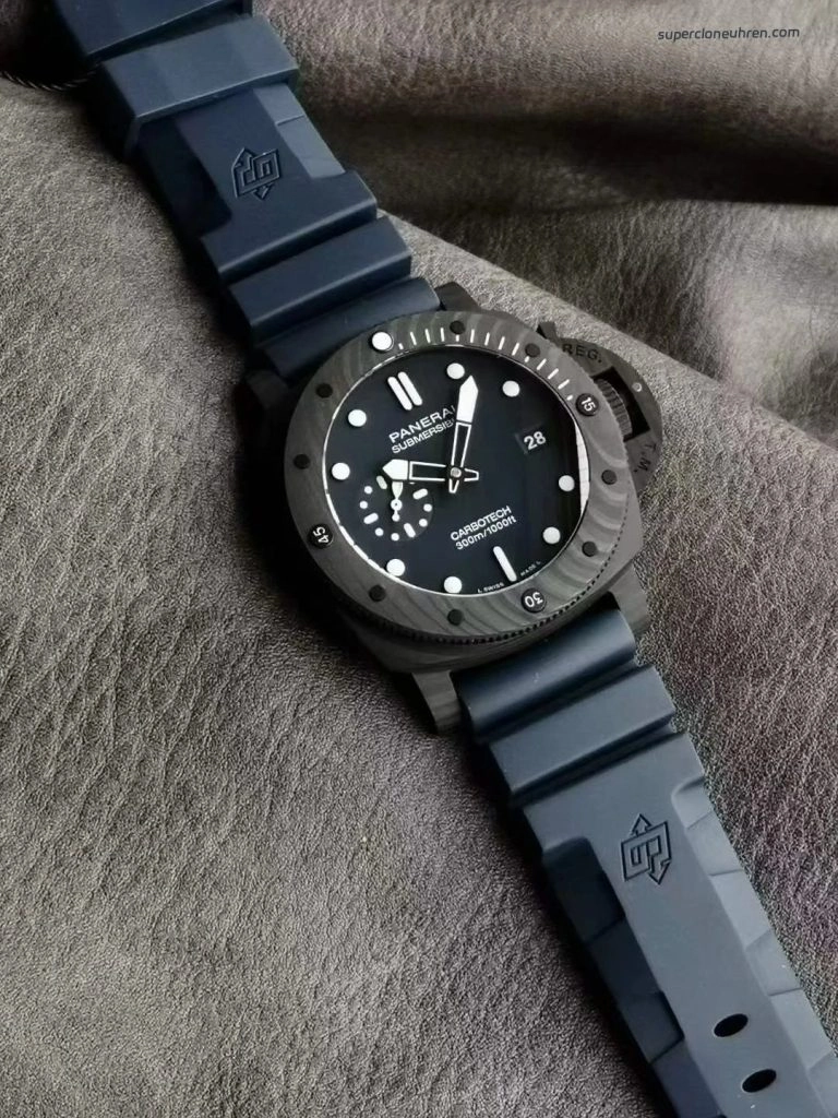 Premium Replica Uhr Panerai Submersible PAM01232 aus Carbon und Keramik 44mm