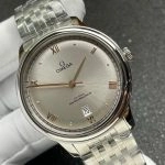 Premium Replica Uhr Omega De Ville 434.10.40.20.06.001 Edelstahl mit goldfarbenen Zeigern 40mm