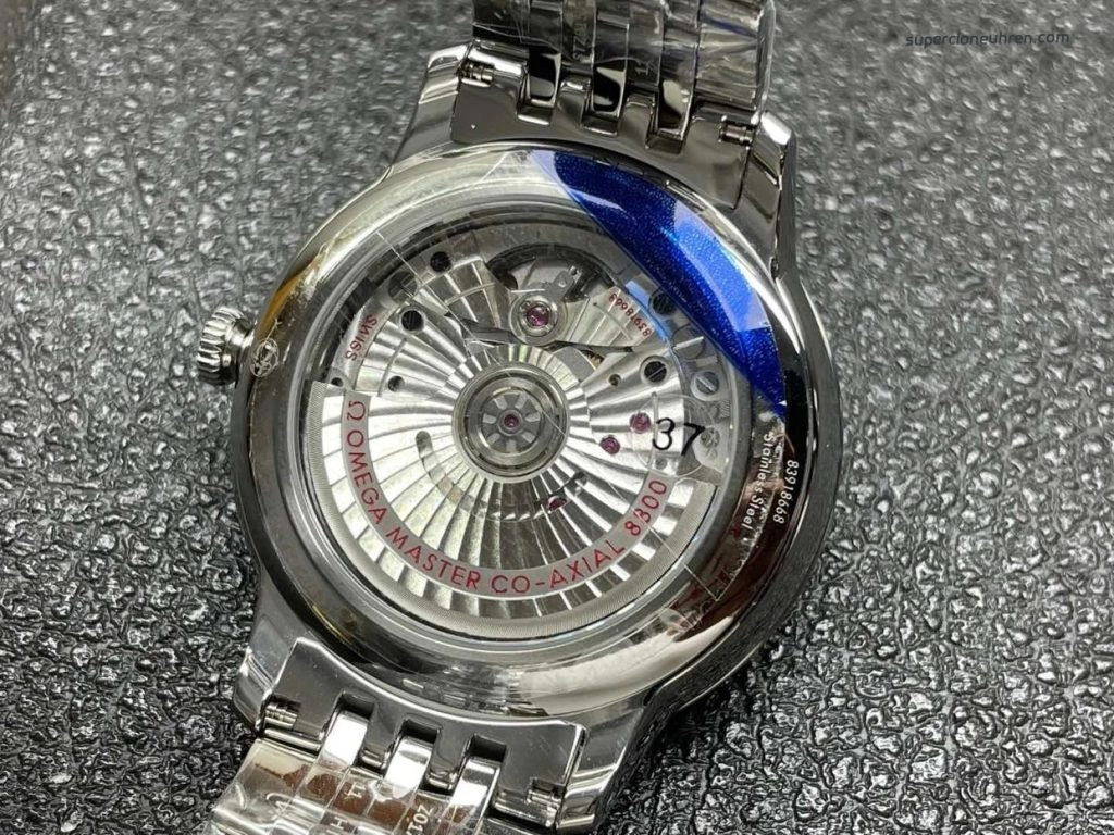 Premium Replica Uhr Omega De Ville 434.10.40.20.06.001 Edelstahl mit goldfarbenen Zeigern 40mm