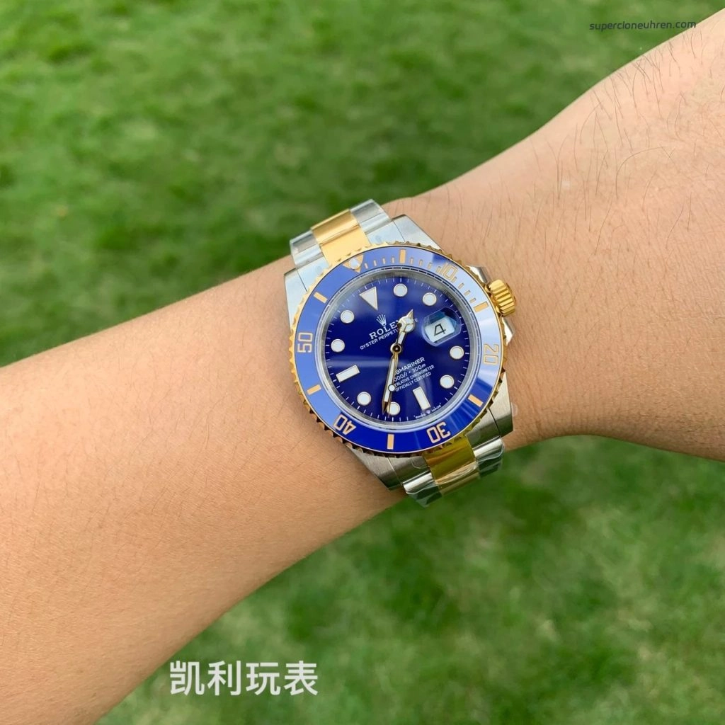 Premium Replica Uhr Rolex Submariner 126613LB-0002 Bicolor Blau 41mm