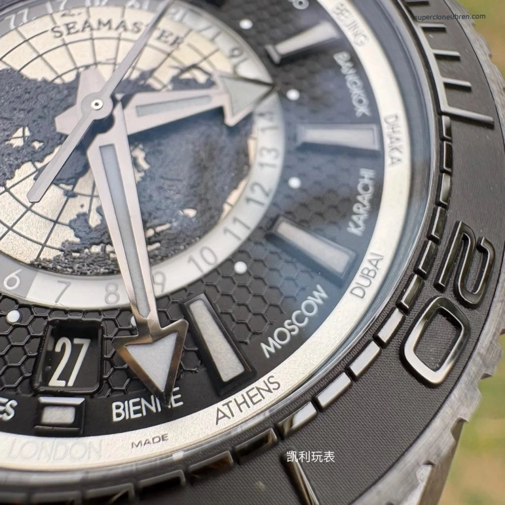 1:1 Super Clone Uhr Omega Seamaster Planet Ocean 215.92.46.22.01.007 Schwarze Keramik 45,5 mm