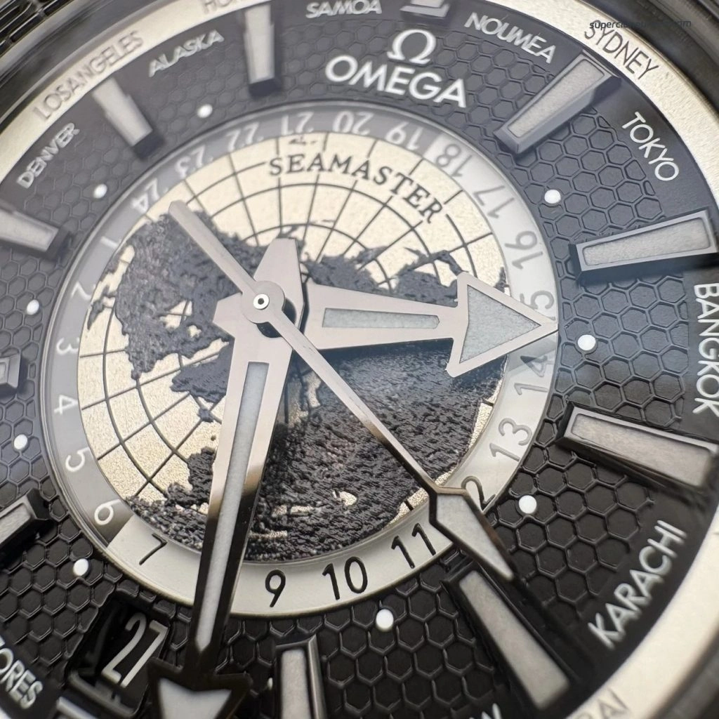 1:1 Super Clone Uhr Omega Seamaster Planet Ocean 215.92.46.22.01.007 Schwarze Keramik 45,5 mm