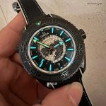 1:1 Super Clone Uhr Omega Seamaster Planet Ocean 215.92.46.22.01.007 Schwarze Keramik 45,5 mm