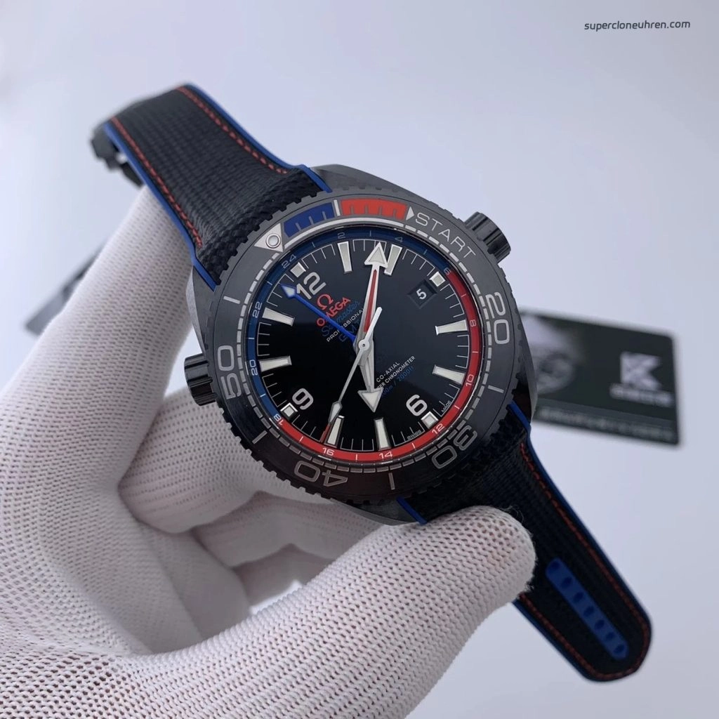 Super Clone Omega Seamaster Planet Ocean 215.92.46.22.01.004 Deep Black Keramik 45,5 mm
