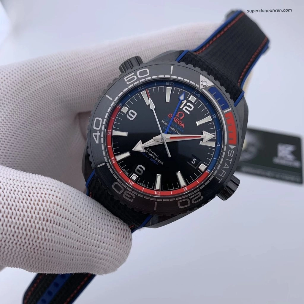 Super Clone Omega Seamaster Planet Ocean 215.92.46.22.01.004 Deep Black Keramik 45,5 mm