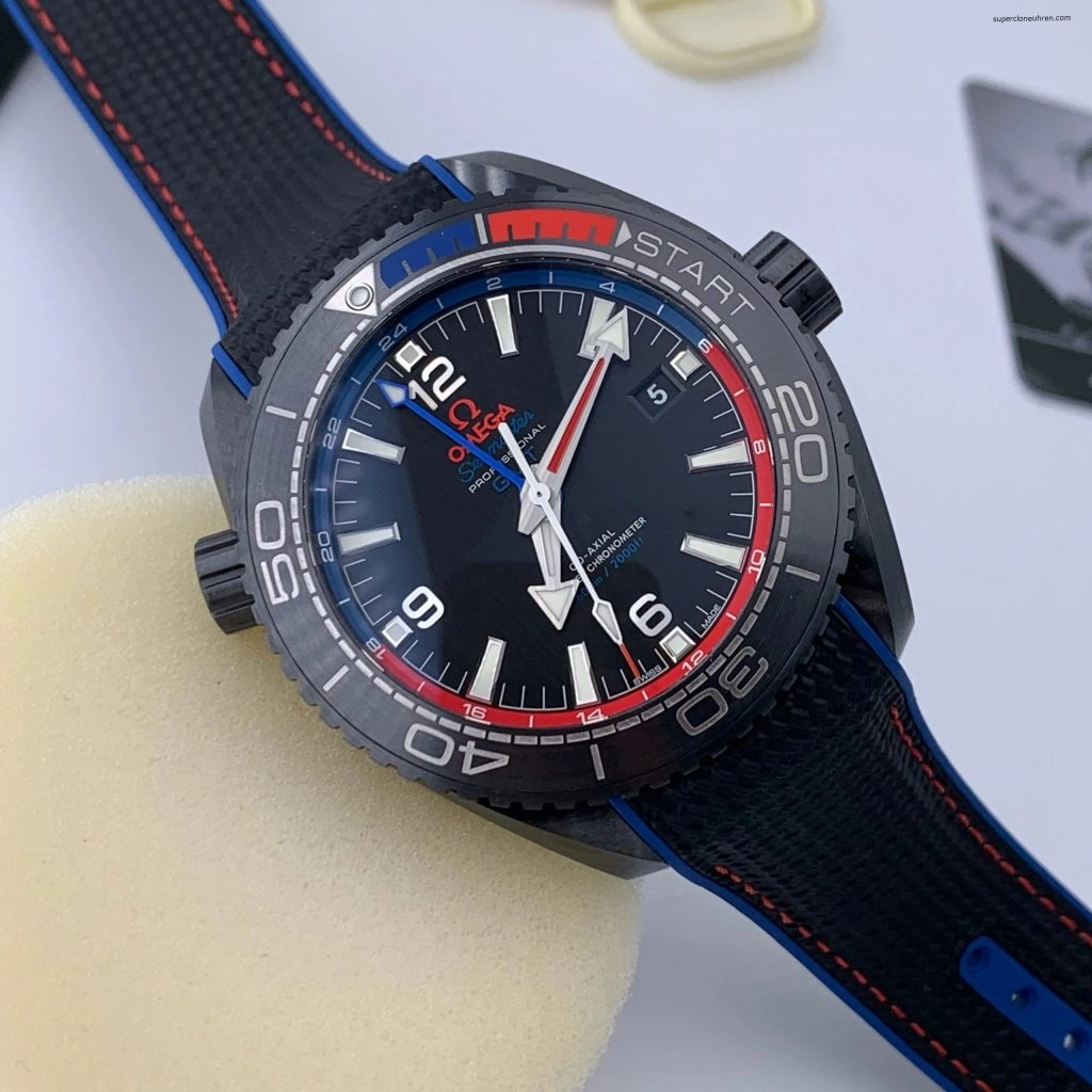 Super Clone Omega Seamaster Planet Ocean 215.92.46.22.01.004 Deep Black Keramik 45,5 mm
