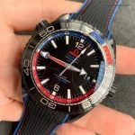 Super Clone Omega Seamaster Planet Ocean 215.92.46.22.01.004 Deep Black Keramik 45,5 mm