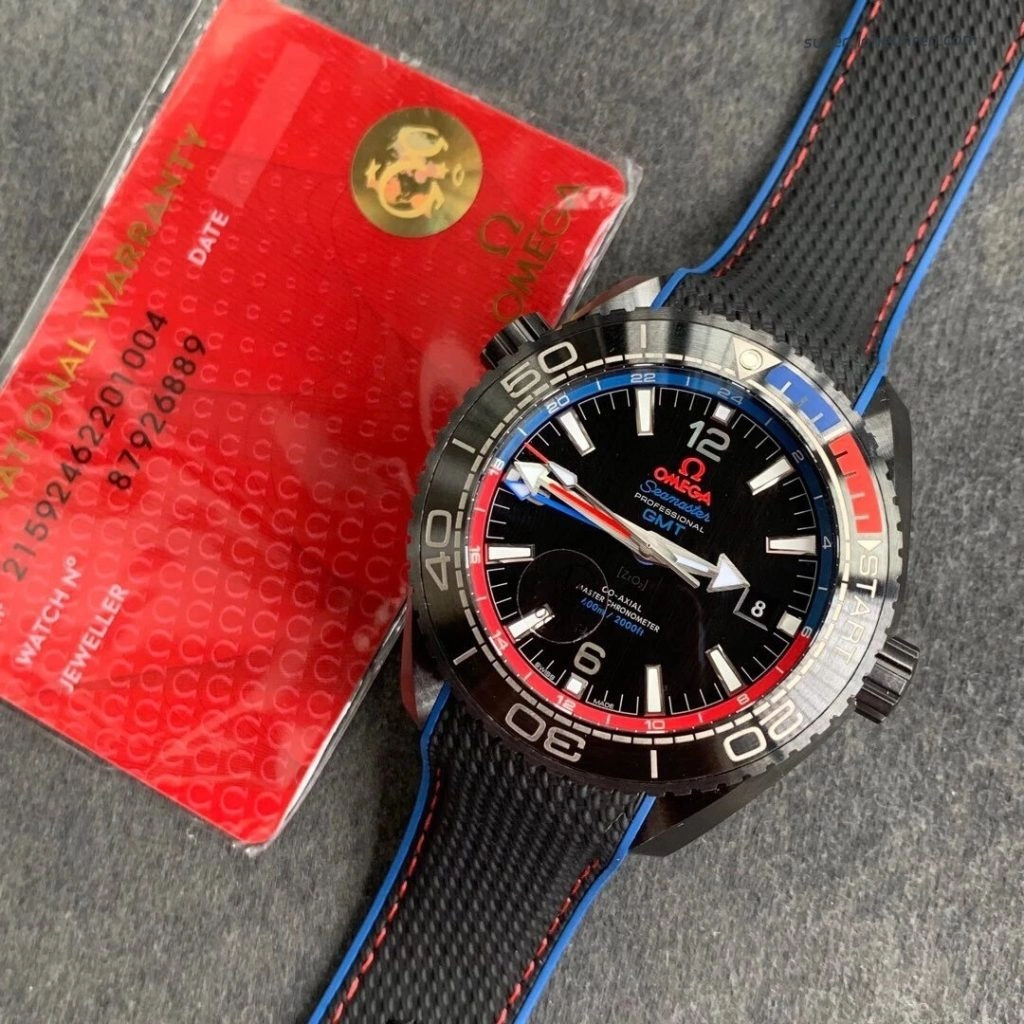 Super Clone Omega Seamaster Planet Ocean 215.92.46.22.01.004 Deep Black Keramik 45,5 mm