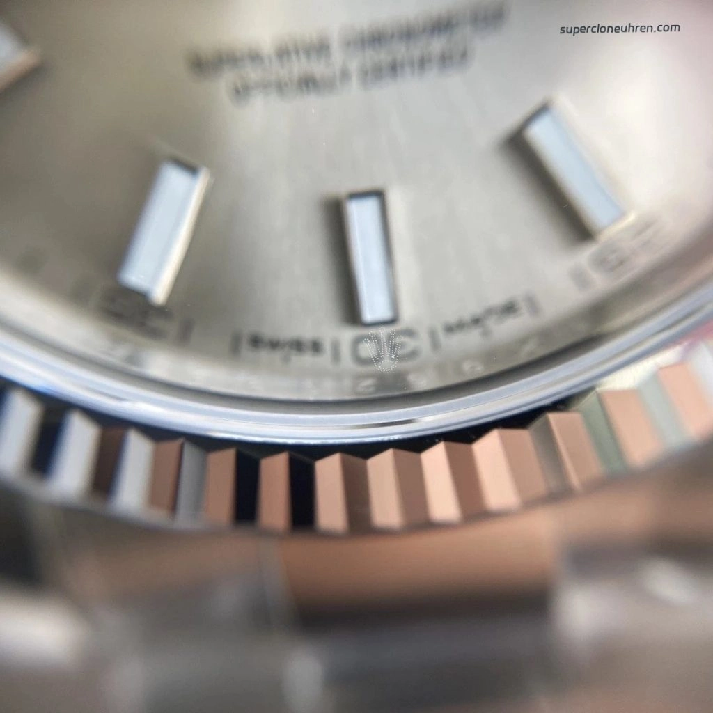 Premium Replica Uhr Rolex Datejust m126334-0003 mit geriffelter Lünette 41mm