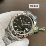 Premium Replica Uhr Rolex Datejust 126334-0018 mit geriffelter Edelstahllünette 41mm
