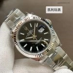 Premium Replica Uhr Rolex Datejust 126334-0018 mit geriffelter Edelstahllünette 41mm