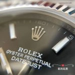 Premium Replica Uhr Rolex Datejust 126334-0018 mit geriffelter Edelstahllünette 41mm