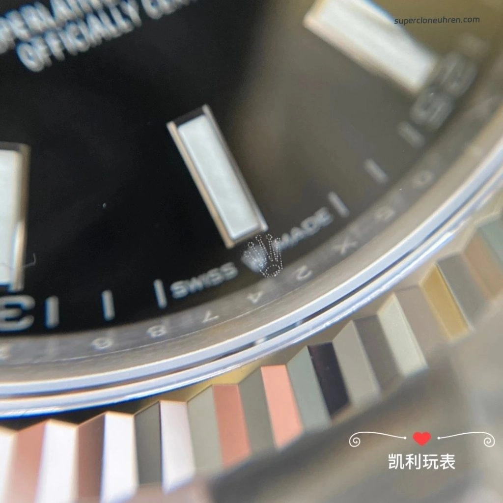 Premium Replica Uhr Rolex Datejust 126334-0018 mit geriffelter Edelstahllünette 41mm