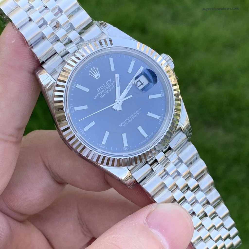Super Clone Rolex Datejust m126334-0002 blaues Zifferblatt 41mm