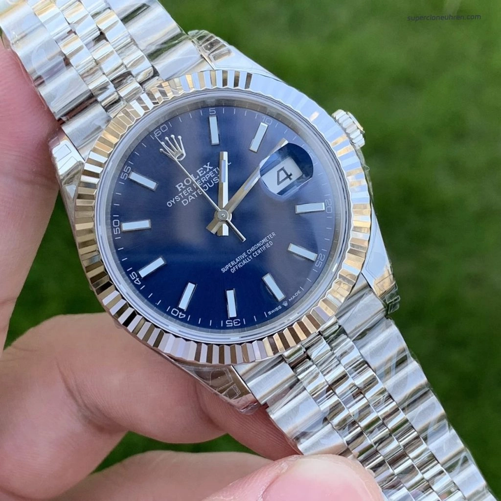 Super Clone Rolex Datejust m126334-0002 blaues Zifferblatt 41mm