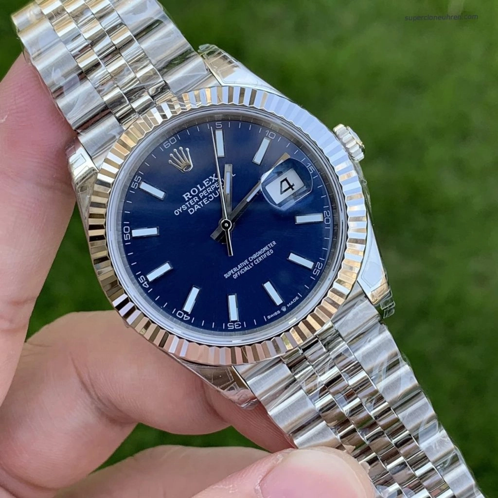 Super Clone Rolex Datejust m126334-0002 blaues Zifferblatt 41mm
