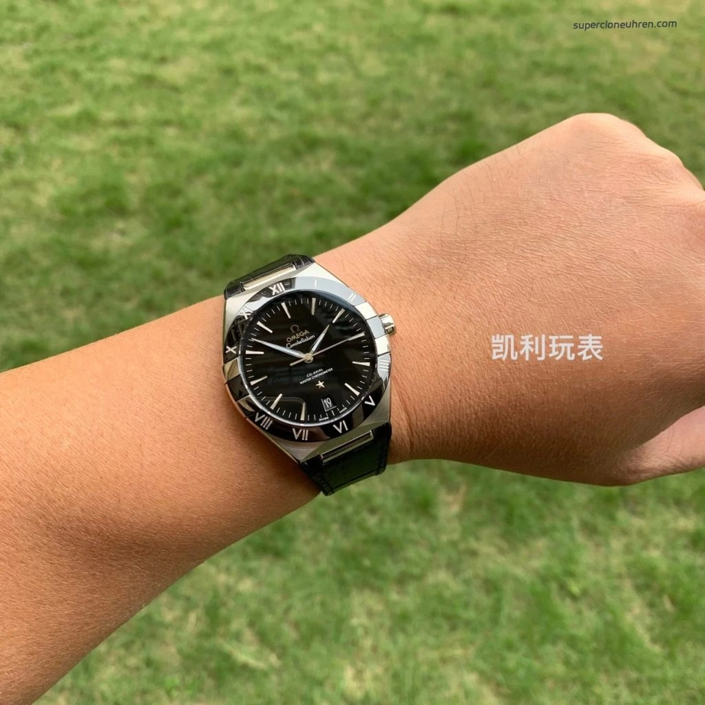 Super Clone Omega Constellation 131.33.41.21.01.001 schwarzes Zifferblatt 41mm