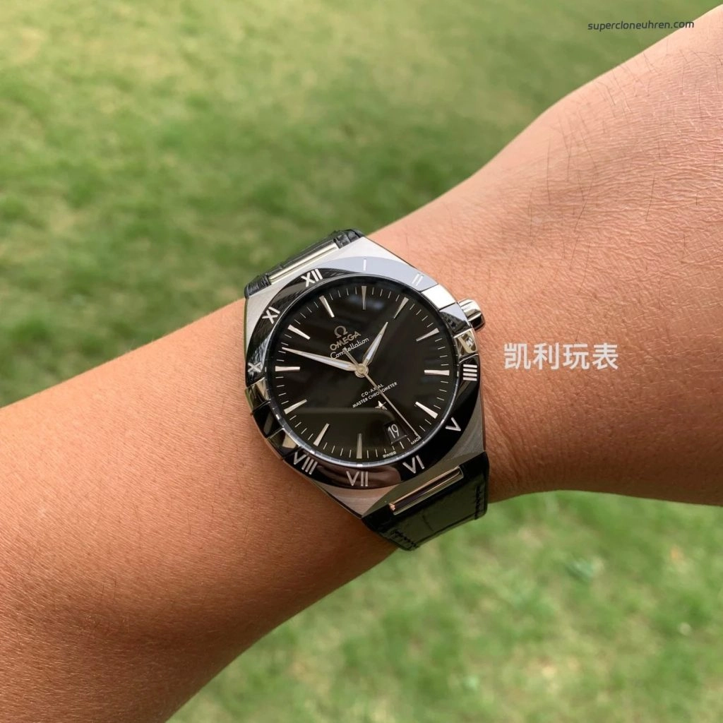 Super Clone Omega Constellation 131.33.41.21.01.001 schwarzes Zifferblatt 41mm