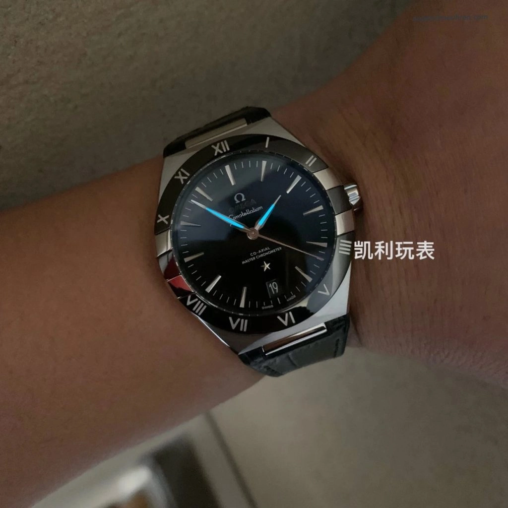 Super Clone Omega Constellation 131.33.41.21.01.001 schwarzes Zifferblatt 41mm