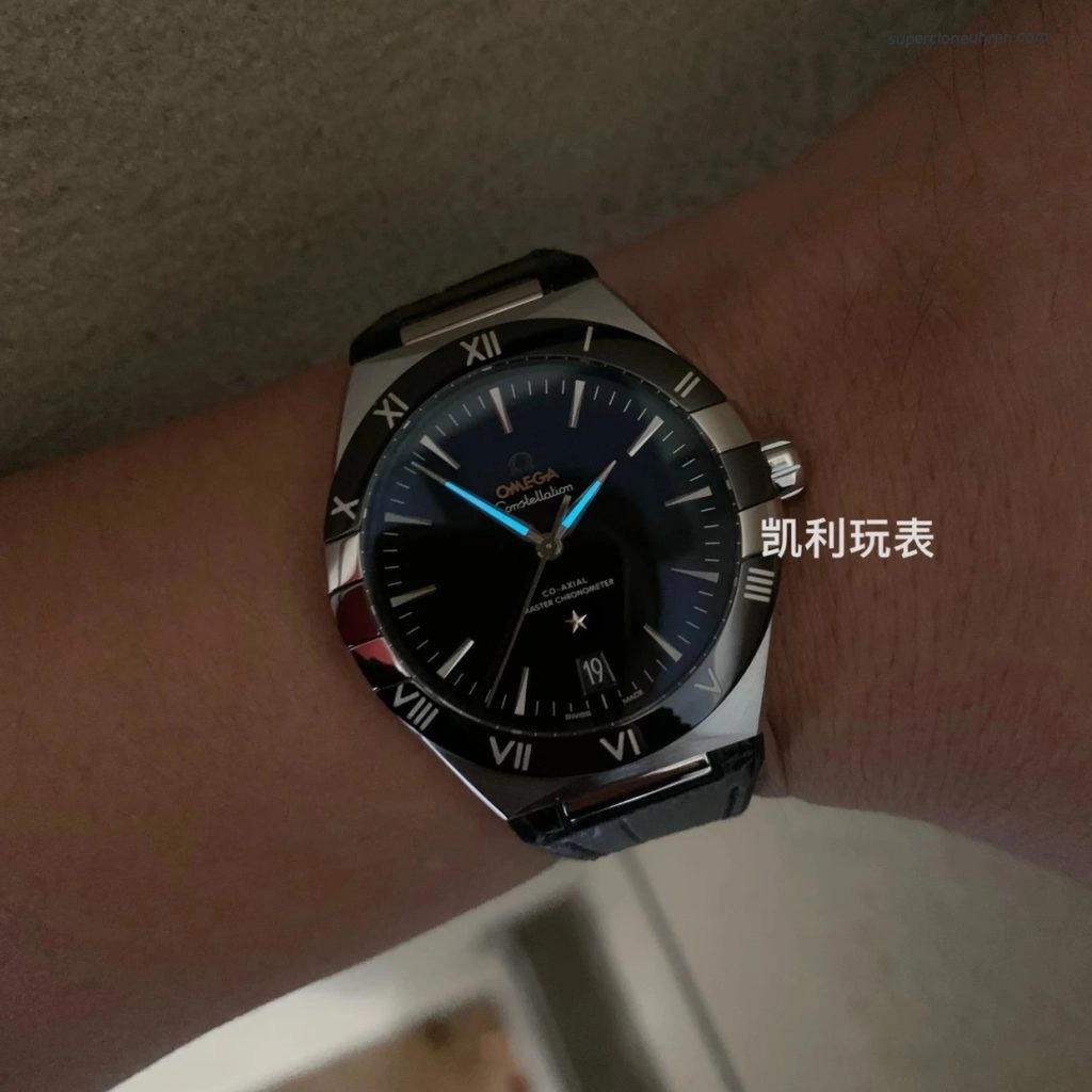 Super Clone Omega Constellation 131.33.41.21.01.001 schwarzes Zifferblatt 41mm
