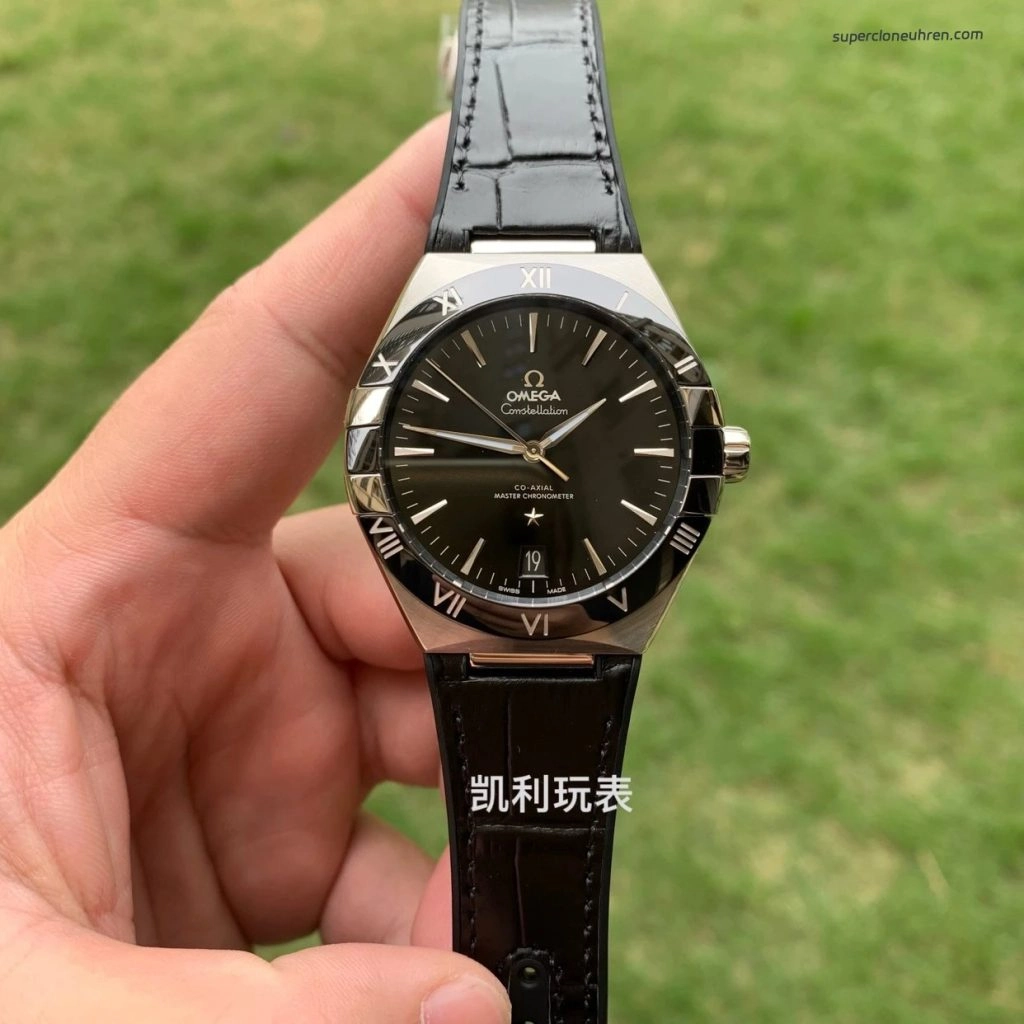 Super Clone Omega Constellation 131.33.41.21.01.001 schwarzes Zifferblatt 41mm