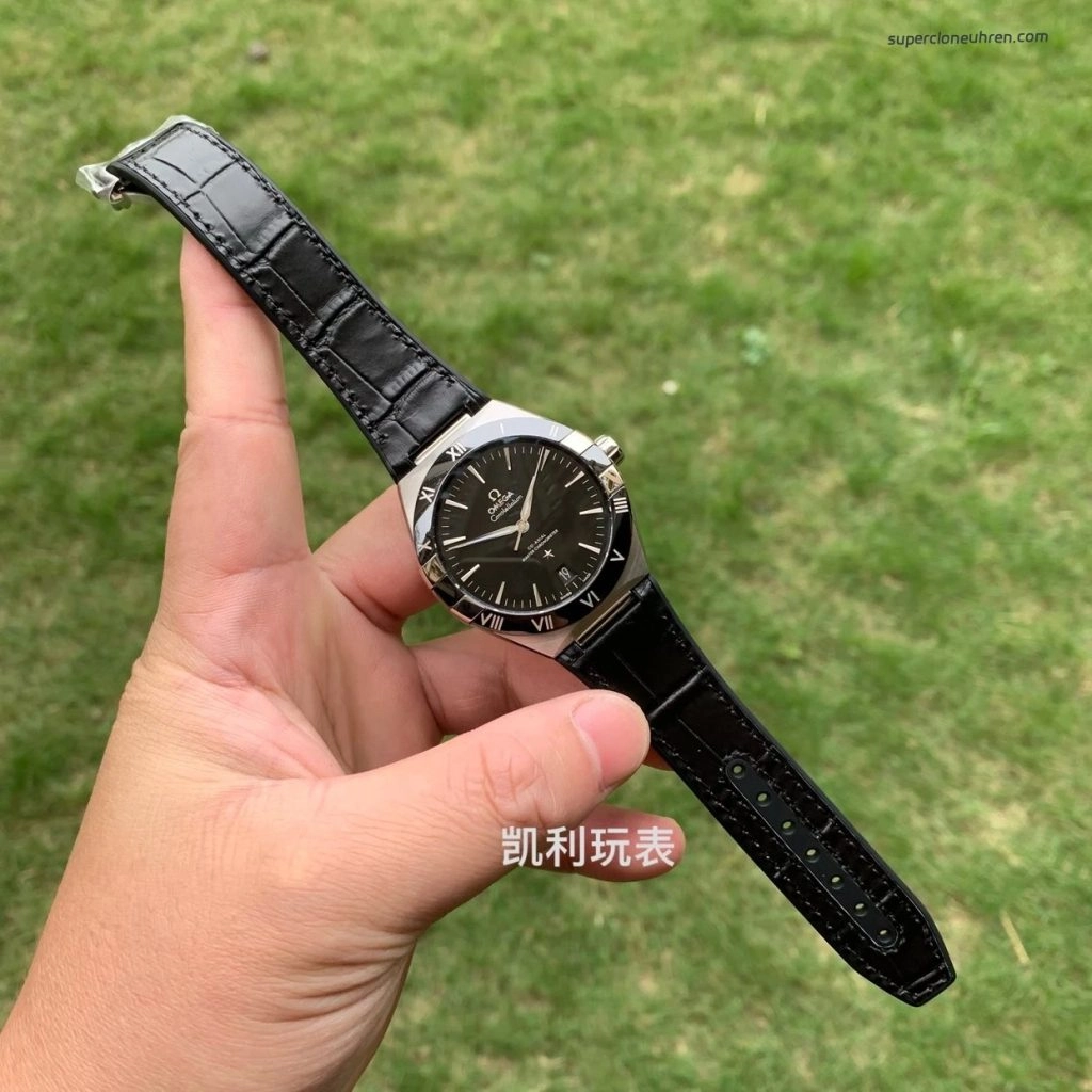 Super Clone Omega Constellation 131.33.41.21.01.001 schwarzes Zifferblatt 41mm