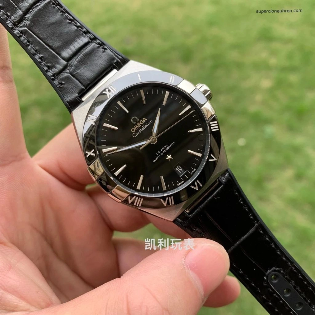 Super Clone Omega Constellation 131.33.41.21.01.001 schwarzes Zifferblatt 41mm