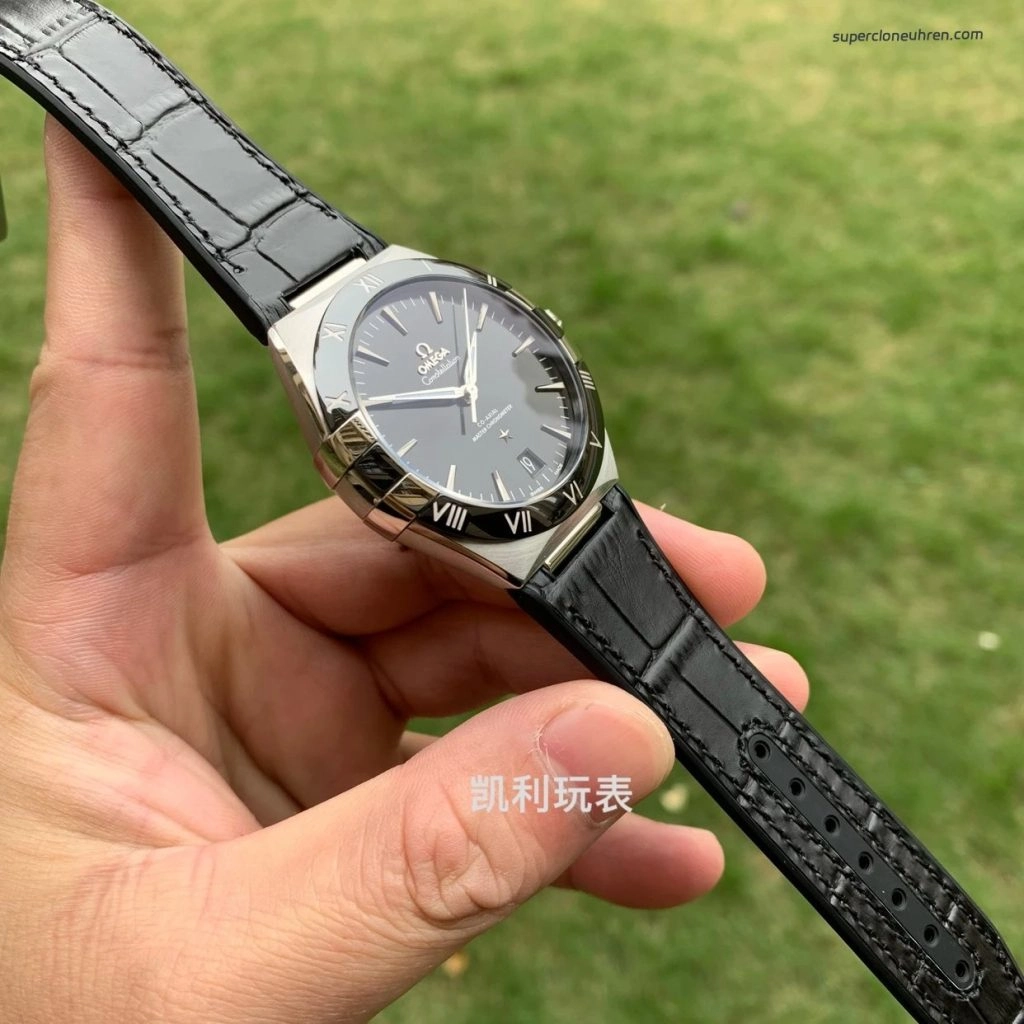 Super Clone Omega Constellation 131.33.41.21.01.001 schwarzes Zifferblatt 41mm