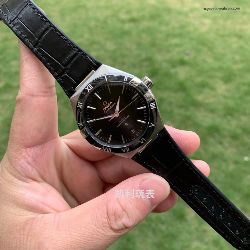 Super Clone Omega Constellation 131.33.41.21.01.001 schwarzes Zifferblatt 41mm