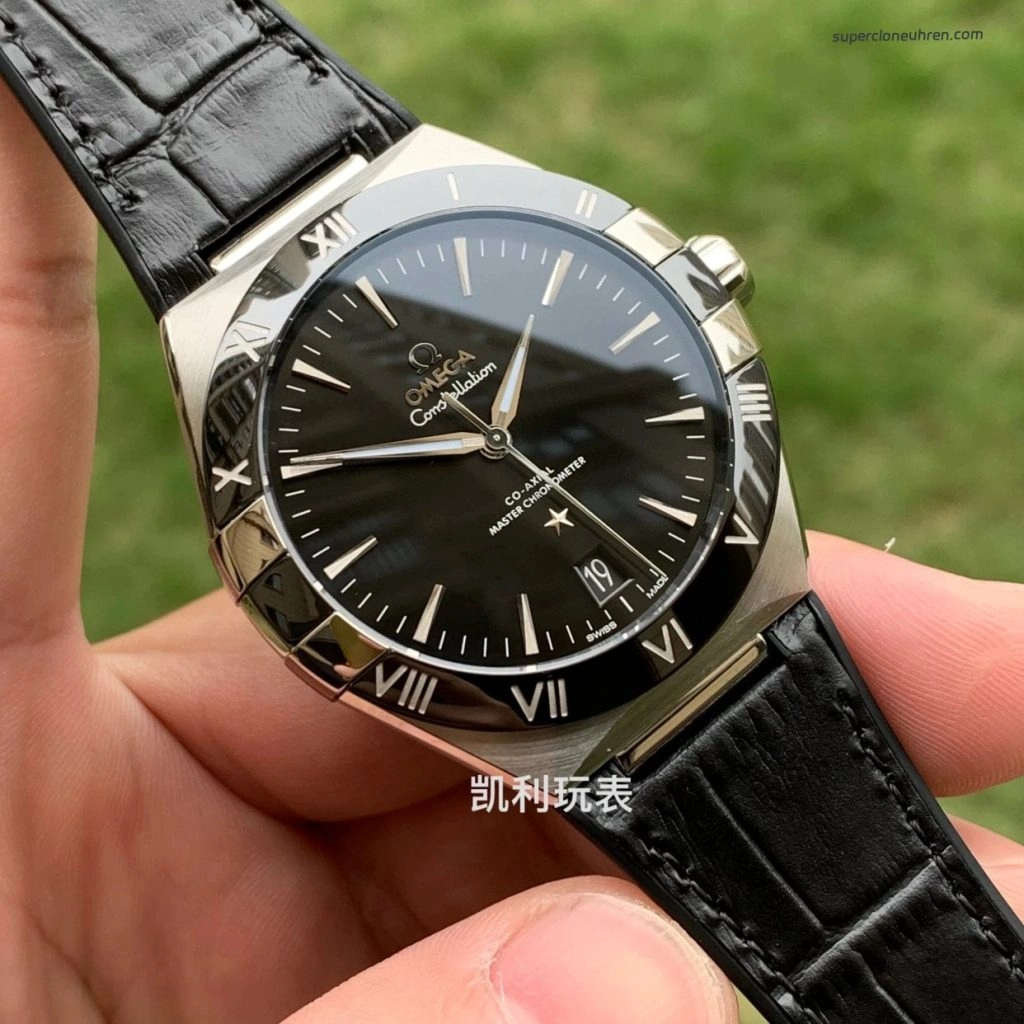 Super Clone Omega Constellation 131.33.41.21.01.001 schwarzes Zifferblatt 41mm