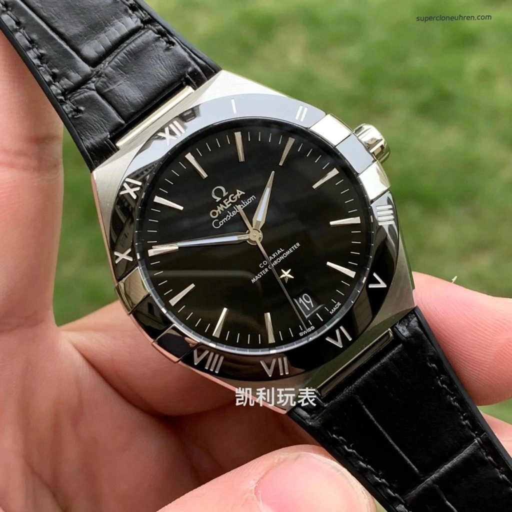 Super Clone Omega Constellation 131.33.41.21.01.001 schwarzes Zifferblatt 41mm