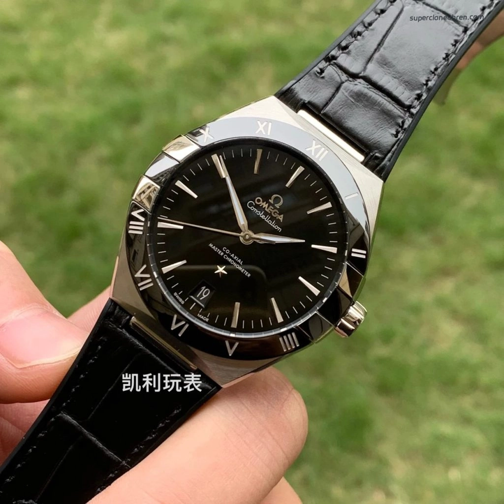 Super Clone Omega Constellation 131.33.41.21.01.001 schwarzes Zifferblatt 41mm