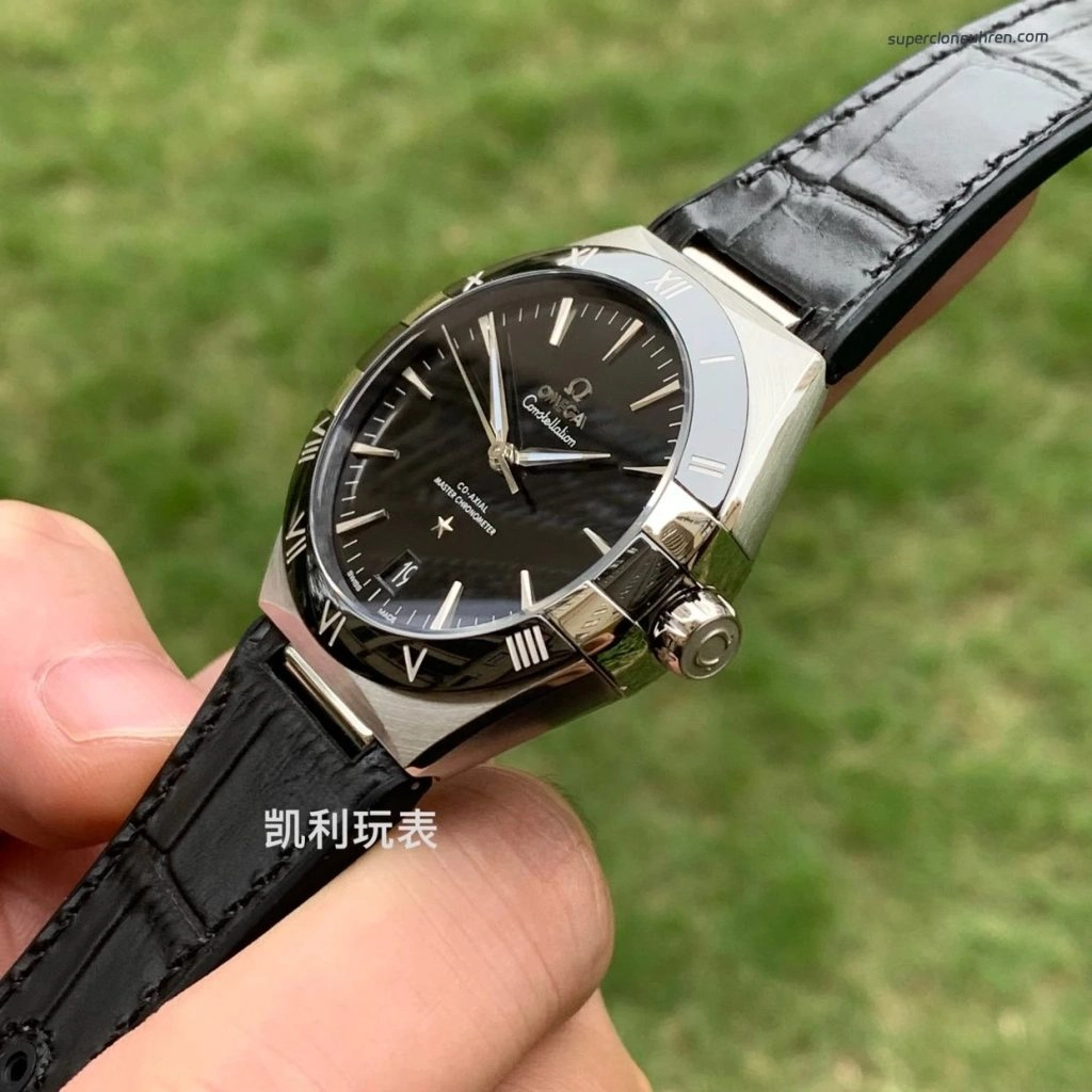Super Clone Omega Constellation 131.33.41.21.01.001 schwarzes Zifferblatt 41mm