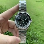 Premium Replica Uhr Omega Seamaster Planet Ocean 215.30.44.22.01.001 schwarz-weisse Keramiklünette 43,5 mm