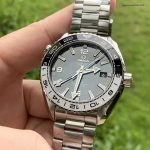 Premium Replica Uhr Omega Seamaster Planet Ocean 215.30.44.22.01.001 schwarz-weisse Keramiklünette 43,5 mm