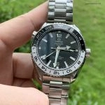 Premium Replica Uhr Omega Seamaster Planet Ocean 215.30.44.22.01.001 schwarz-weisse Keramiklünette 43,5 mm