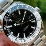 Premium Replica Uhr Omega Seamaster Planet Ocean 215.30.44.22.01.001 schwarz-weisse Keramiklünette 43,5 mm