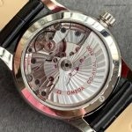 Premium Replica Uhr Omega De Ville 431.13.41.21.02.001 silbernes Zifferblatt mit Alligatorlederband 41mm