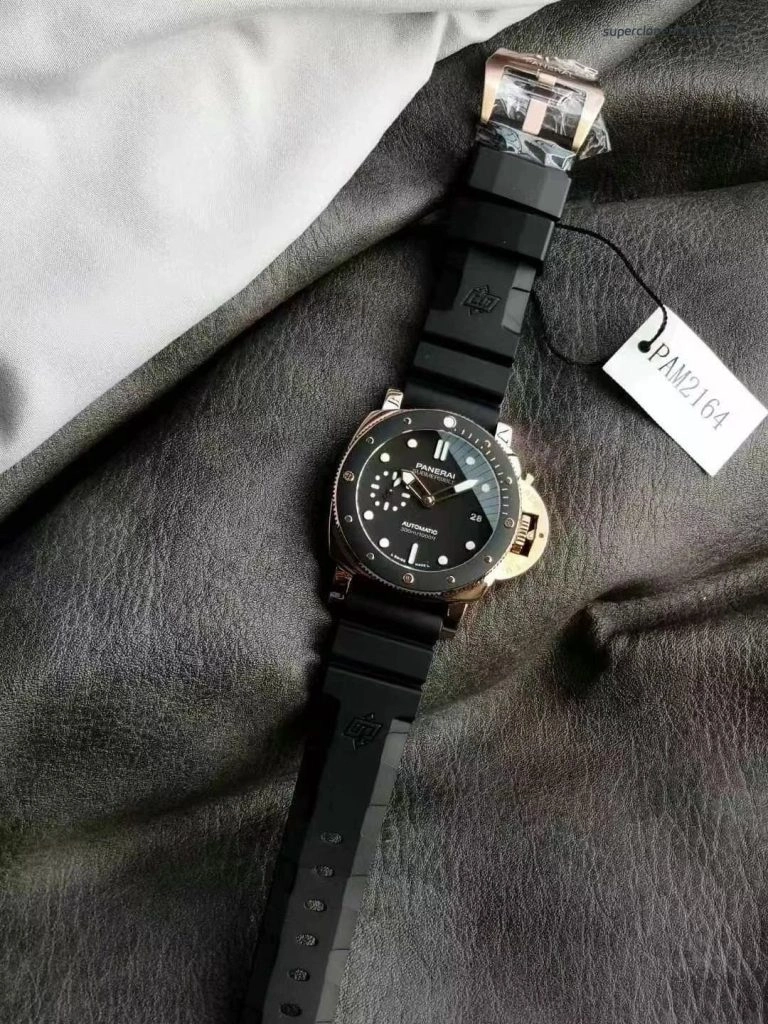 Premium Replica Uhr Panerai Submersible PAM02164 Roségold 44 mm