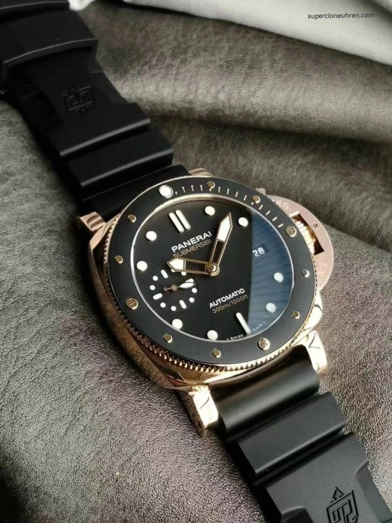Premium Replica Uhr Panerai Submersible PAM02164 Roségold 44 mm