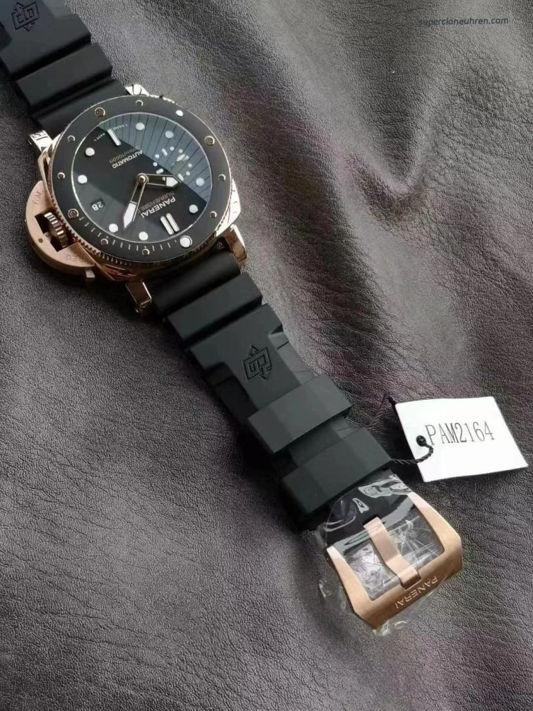 Premium Replica Uhr Panerai Submersible PAM02164 Roségold 44 mm