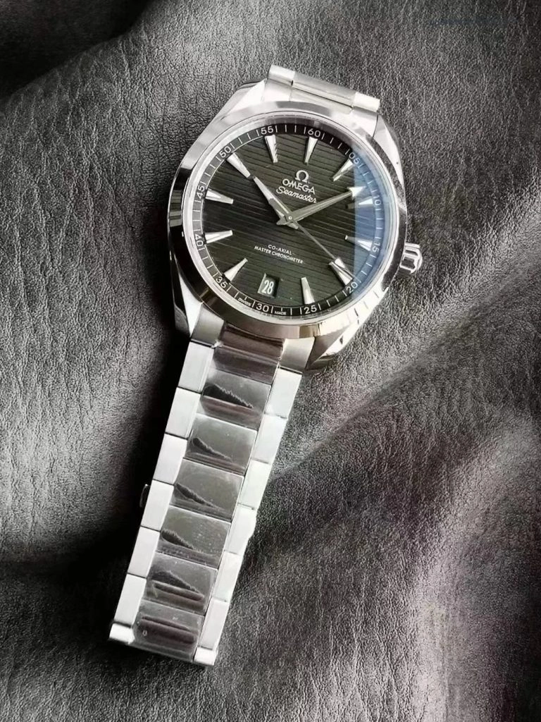 Super Clone Omega Seamaster 220.10.41.21.10.001 grünes Teak-Zifferblatt Edelstahlband 41mm