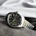 Super Clone Omega Seamaster 220.10.41.21.10.001 grünes Teak-Zifferblatt Edelstahlband 41mm